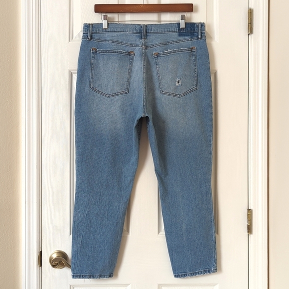 Abercrombie & Fitch Classic Distressed Medium Wash High Rise Skinny Jeans 32 - Picture 4 of 14